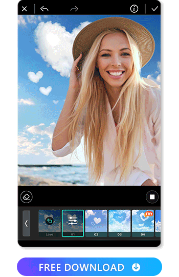 Use the best photo editor app, PhotoDirector to create amazing blur and bokeh effects