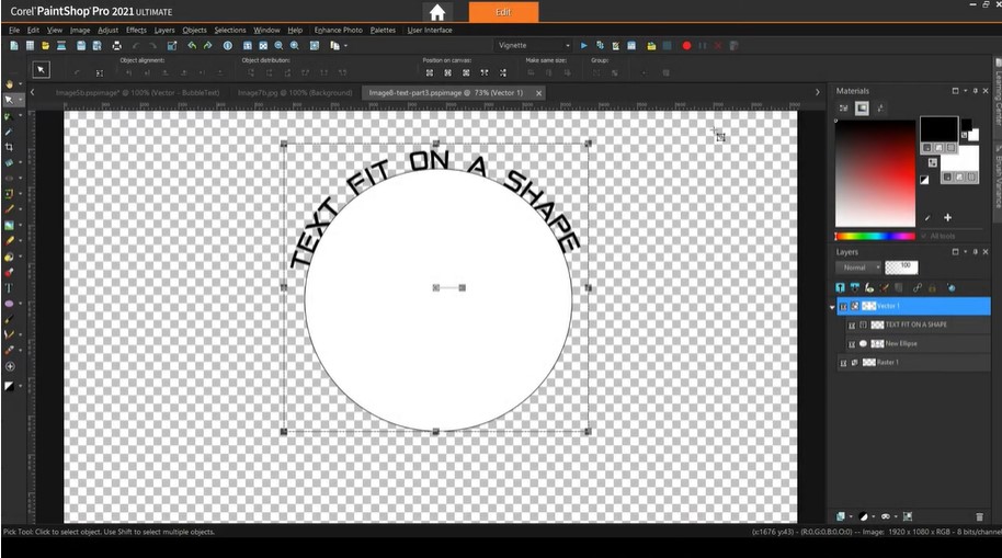 Paintshop Pro Interface