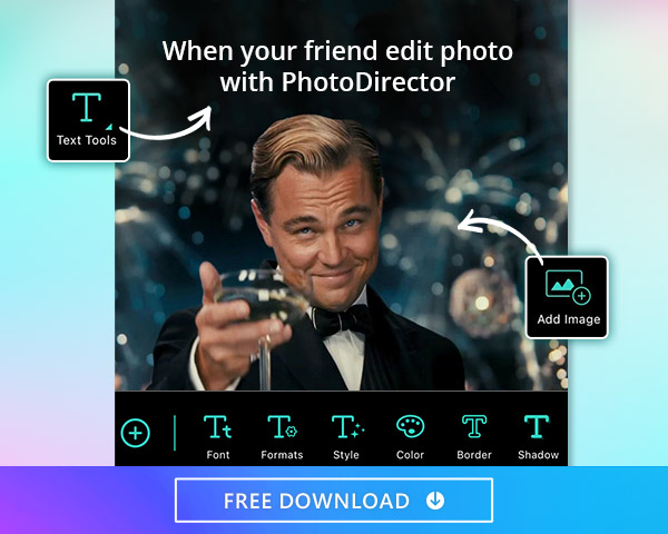 Use the best photo editor app, PhotoDirector to create amazing blur and bokeh effects