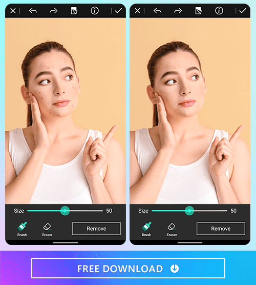 Use the best photo editor app, PhotoDirector to remove objects and people, creating a clean professional photo