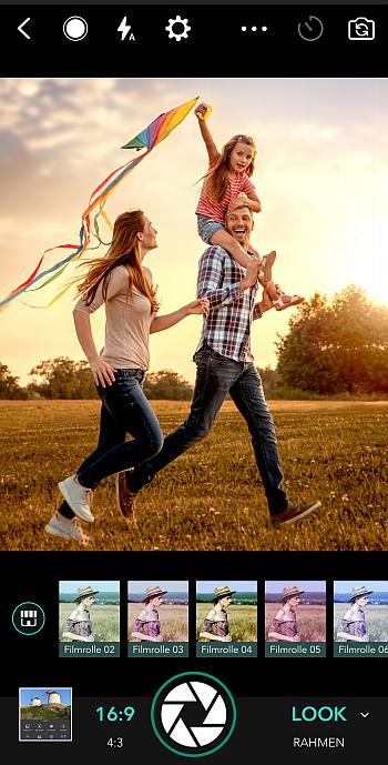 Kamera und Bildbearbeitungs-App PhotoDirector