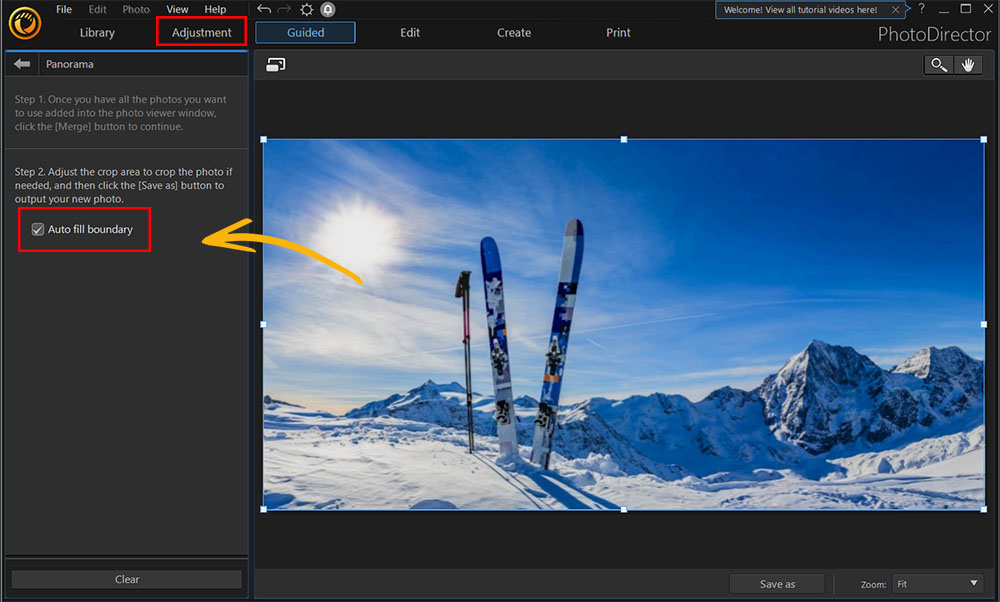 PhotoDirector - Adjustment
