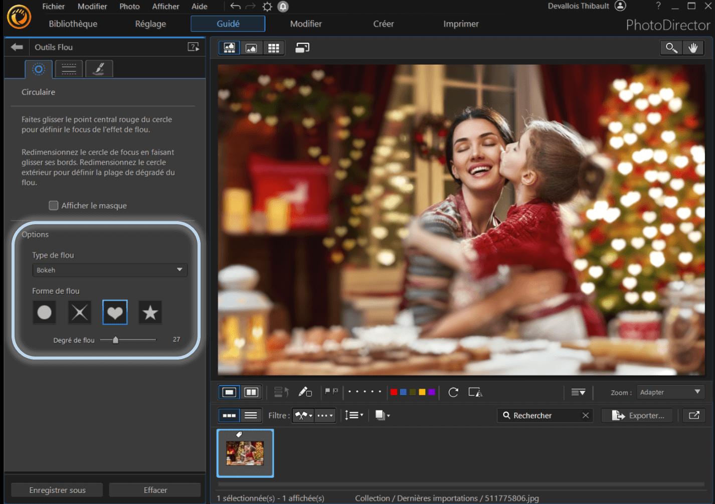 PhotoDirector - Logiciel avec superbe effet bokeh sur Windows et Mac