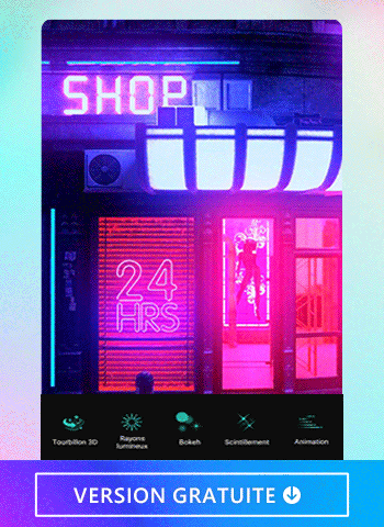 PhotoDirector Interface - Meilleure application effet Bokeh