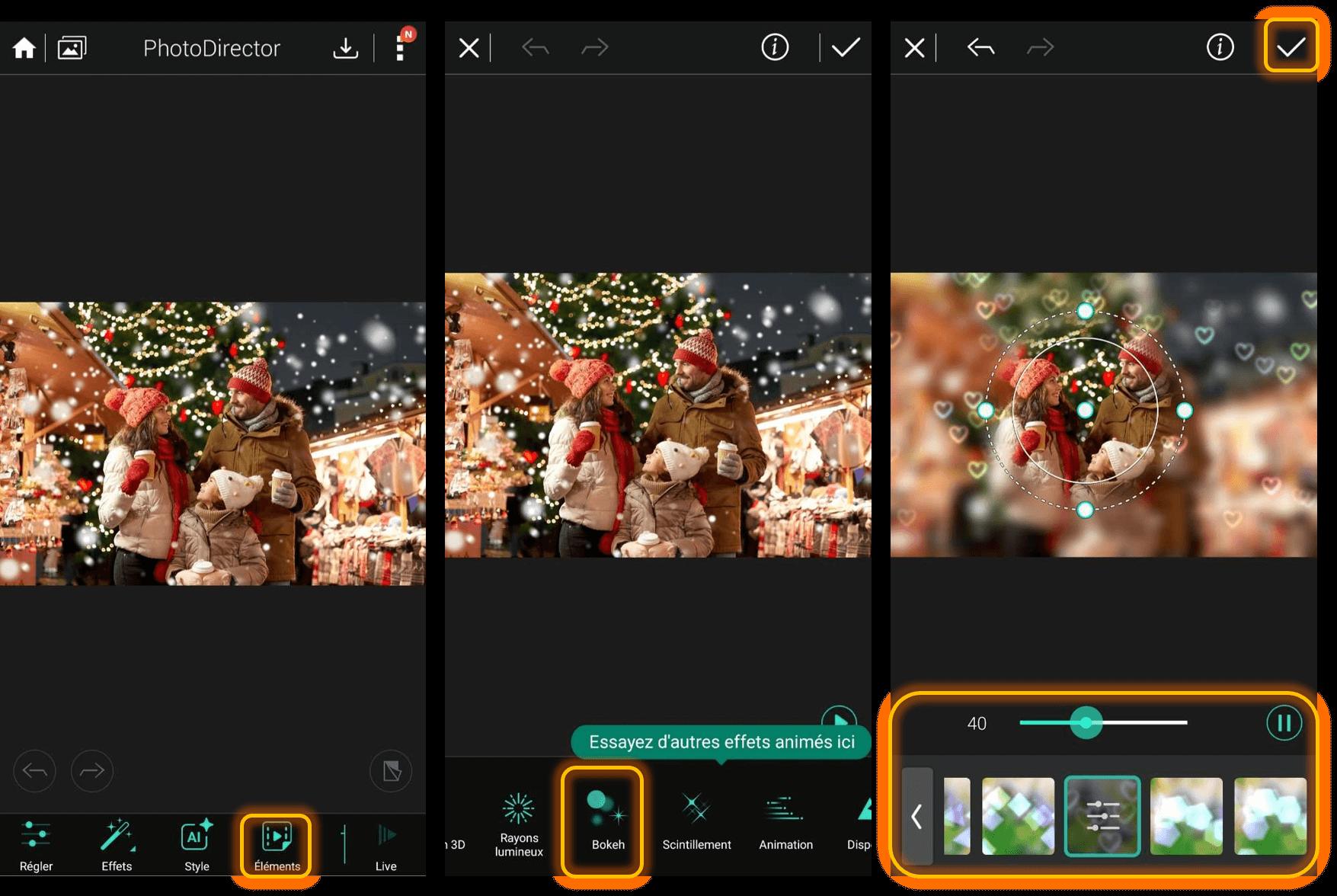 Tutoriel d'effet bokeh pour PhotoDirector