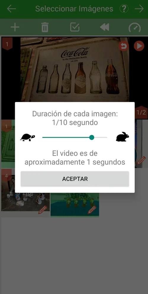Interfaz de Life Lapse Stop Motion Maker