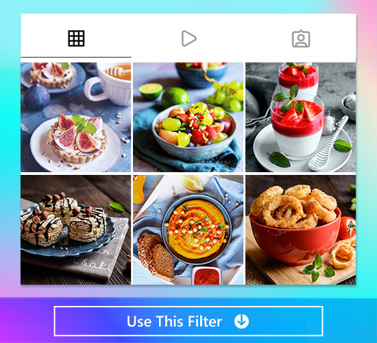 PhotoDirector App - Food Filter