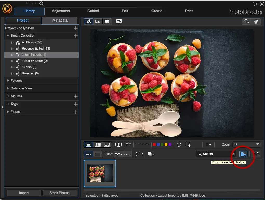 PhotoDirector - Export