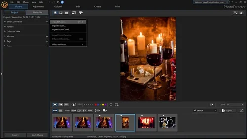 PhotoDirector - Import