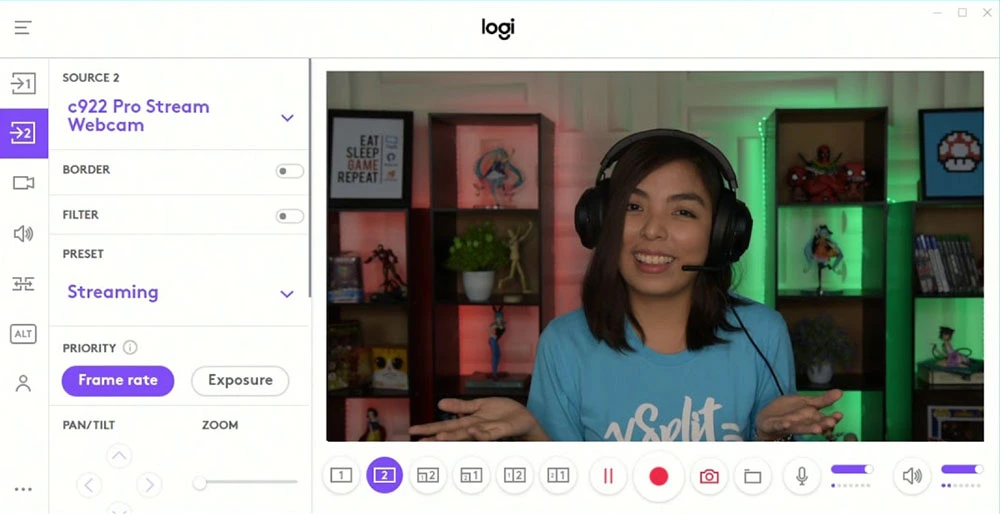 Logitech Capture Interface