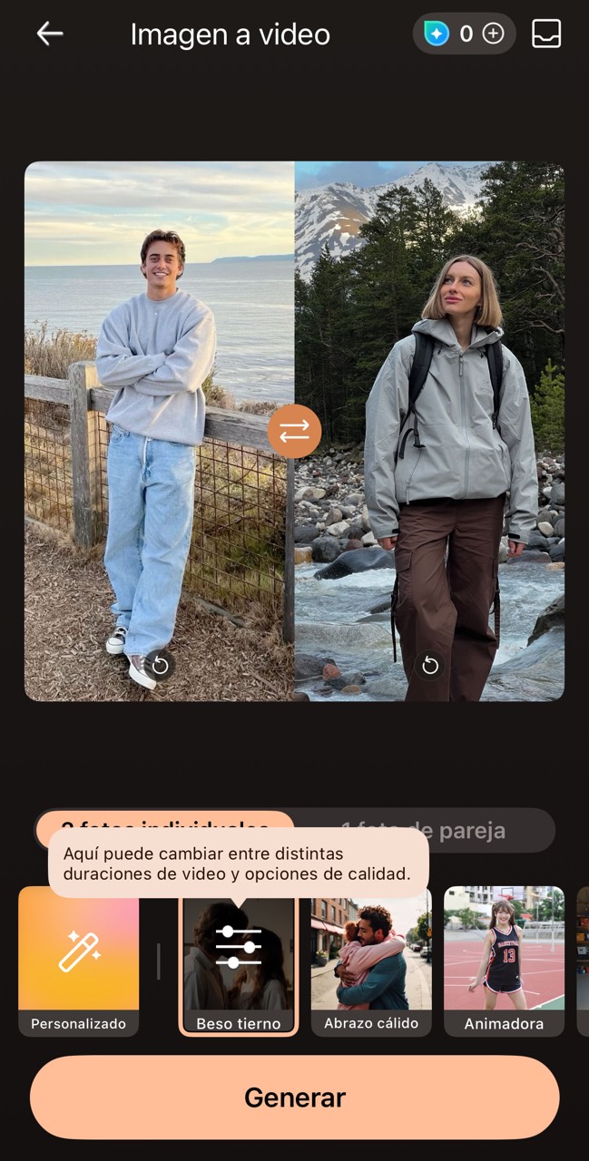 Cómo animar fotos con imagen a video