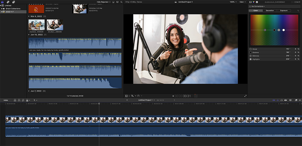 Final Cut Pro Interface