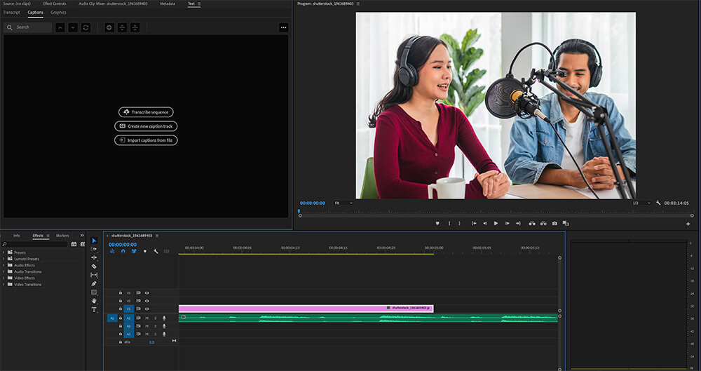 Adobe Premiere Pro Interface