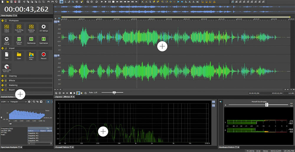 Sound Forge Pro Interface