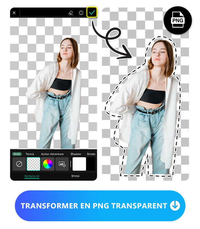 PhotoDirector - Application pour changer le fond d'une photo
