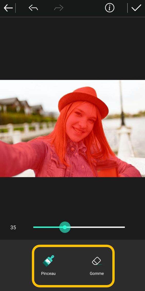 PhotoDirector Mobile - Changer le fond d'une photo