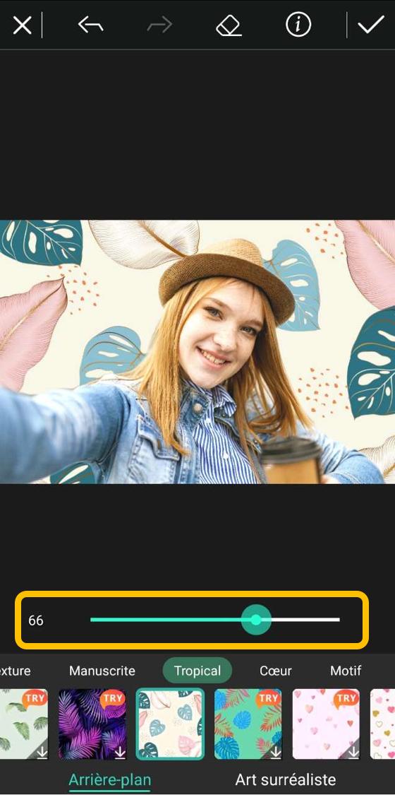 PhotoDirector Mobile - Changer le fond d'une photo