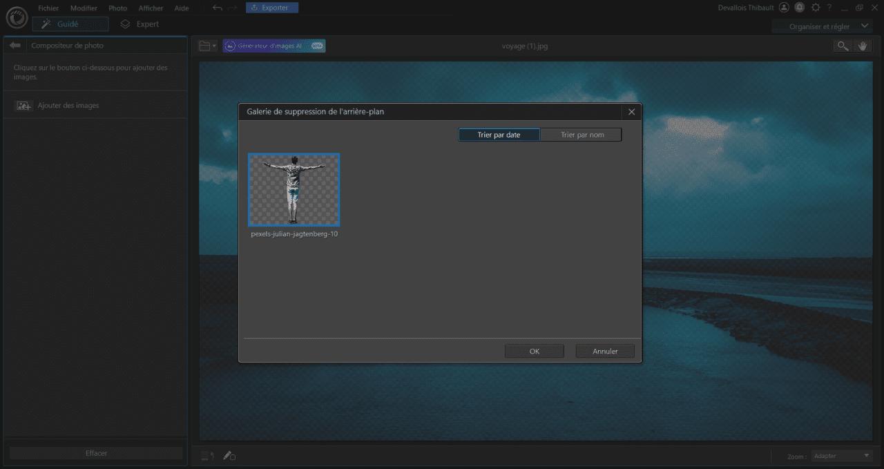 Changer le fond d'une photo sur PC - Etape 5