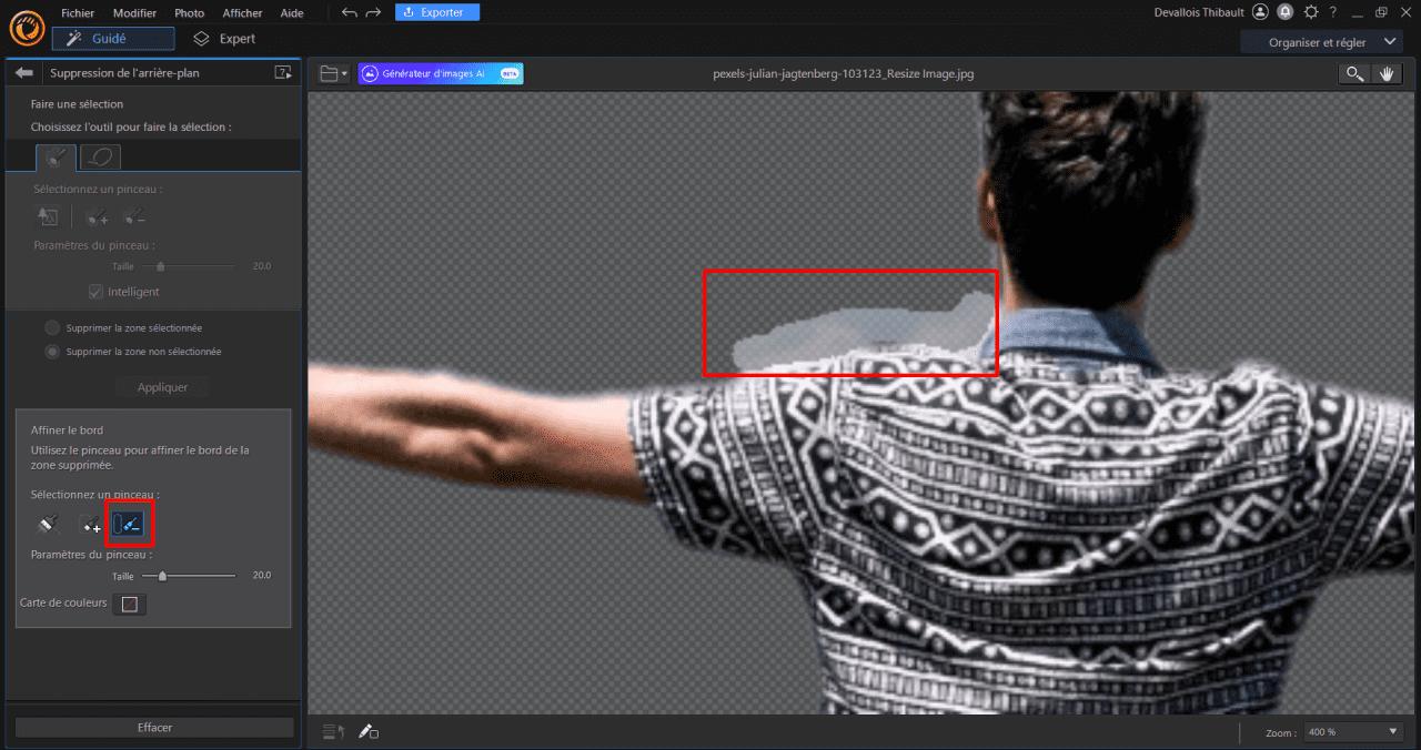 Changer le fond d'une photo sur PC - Etape 3