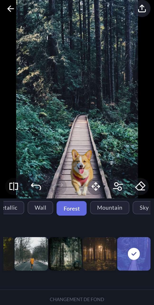 LightX - Application pour changer le fond d'une photo