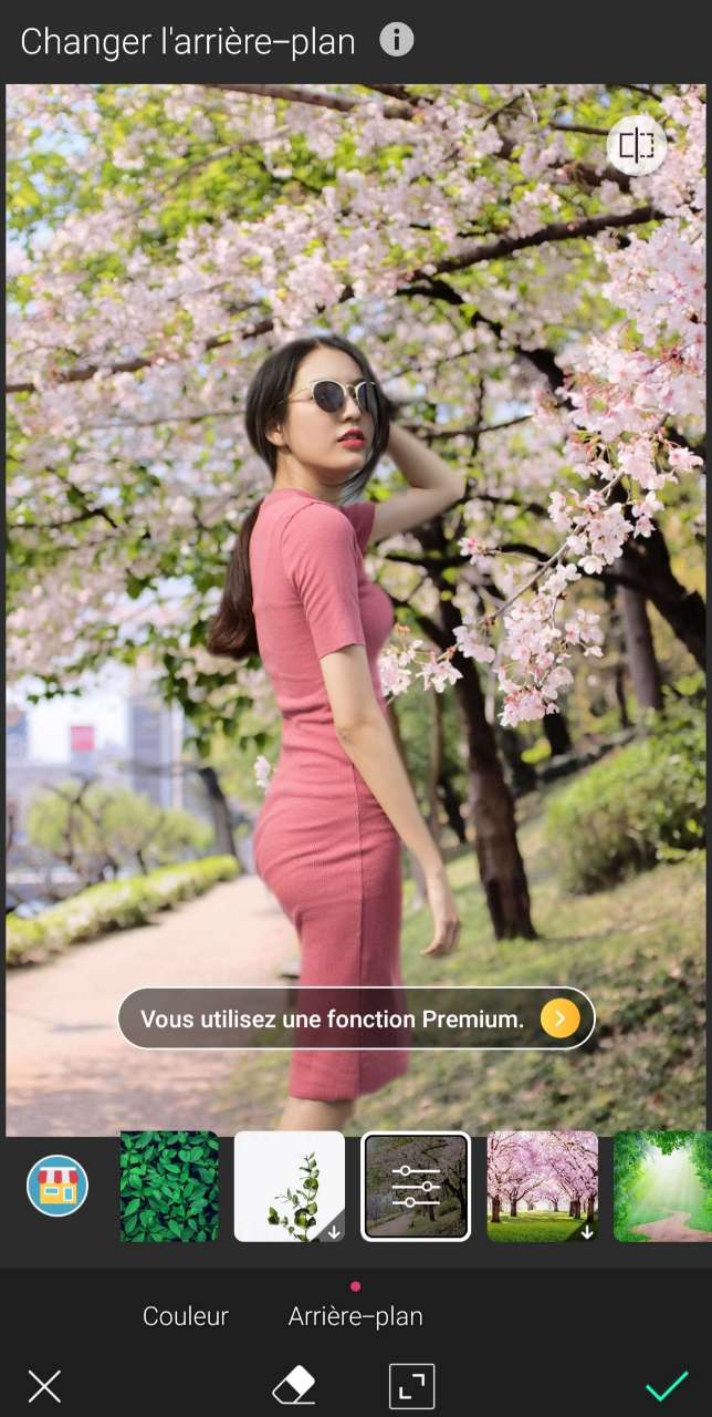 YouCam Perfect - Application pour changer le fond d'une photo
