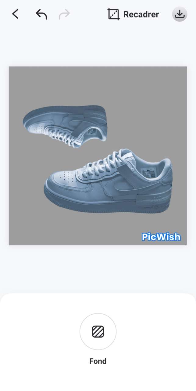 PicWish - Application pour changer le fond d'une photo