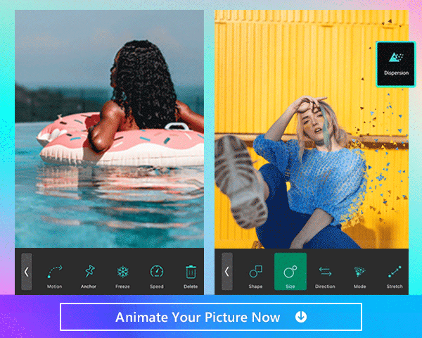 Use the best photo editor app, PhotoDirector to liven up your images with animation