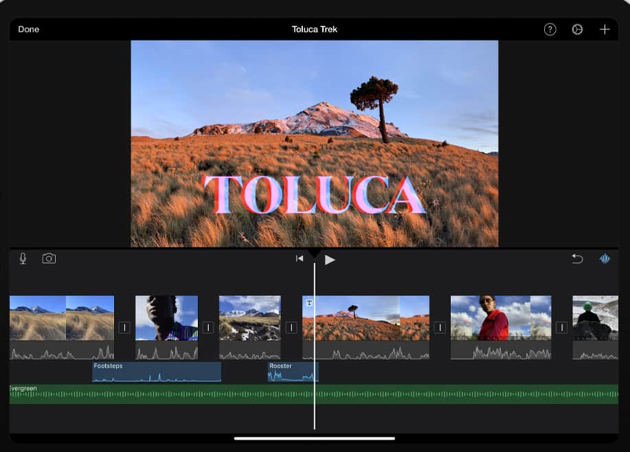 imovie UI サンプル