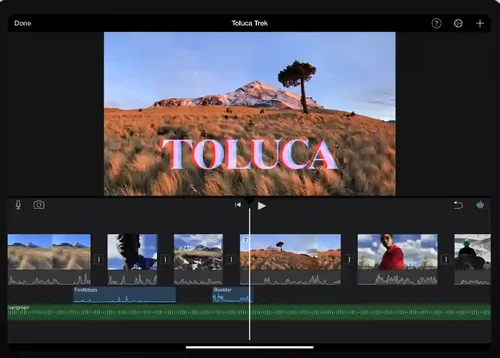 imovie UI サンプル
