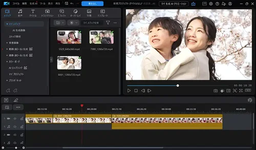PowerDirector インターフェース