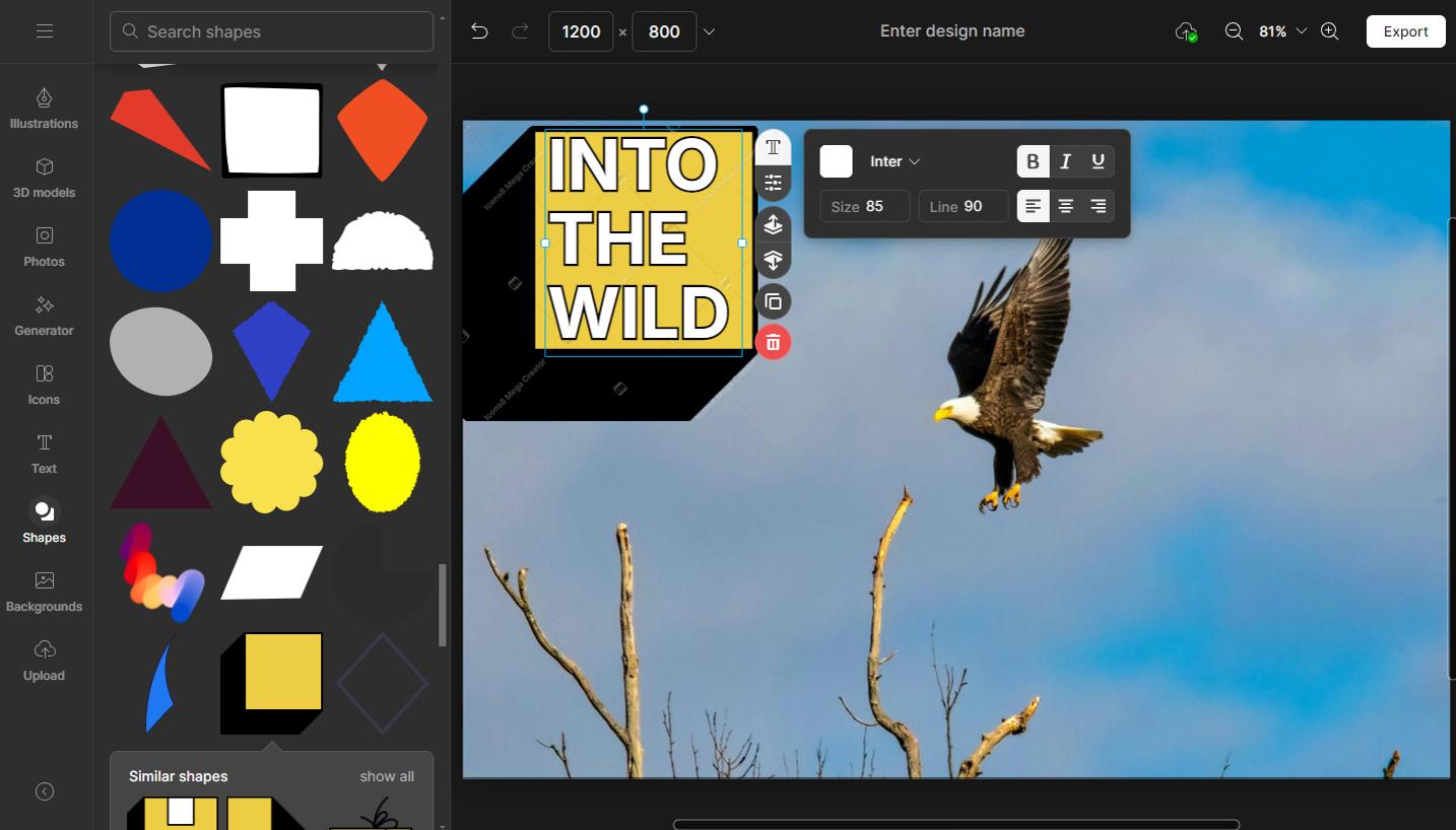 Mega Creator Interface