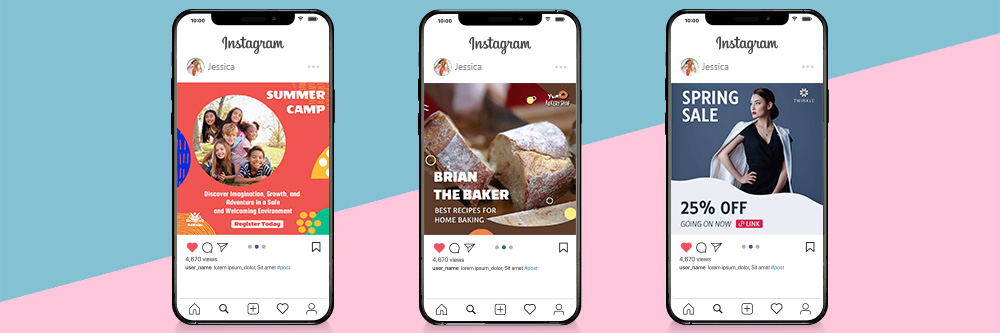3 meilleures apps avec des templates instagram intégrés