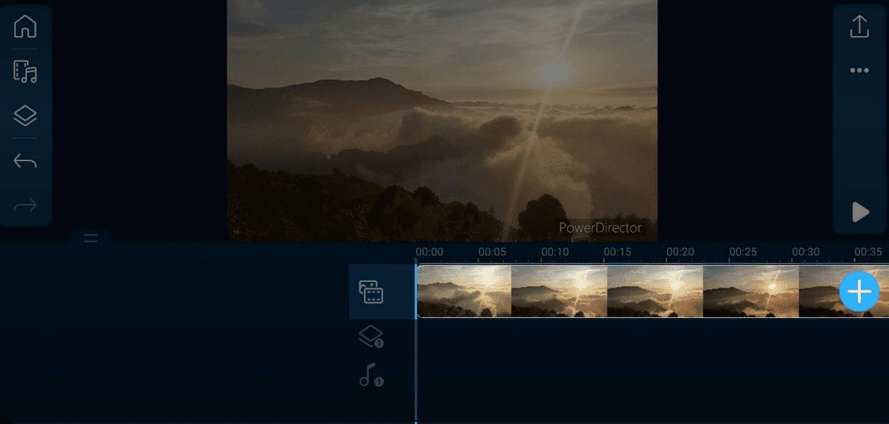 ajouter un arriere-plan sur l'application powerdirector pour montage fond vert