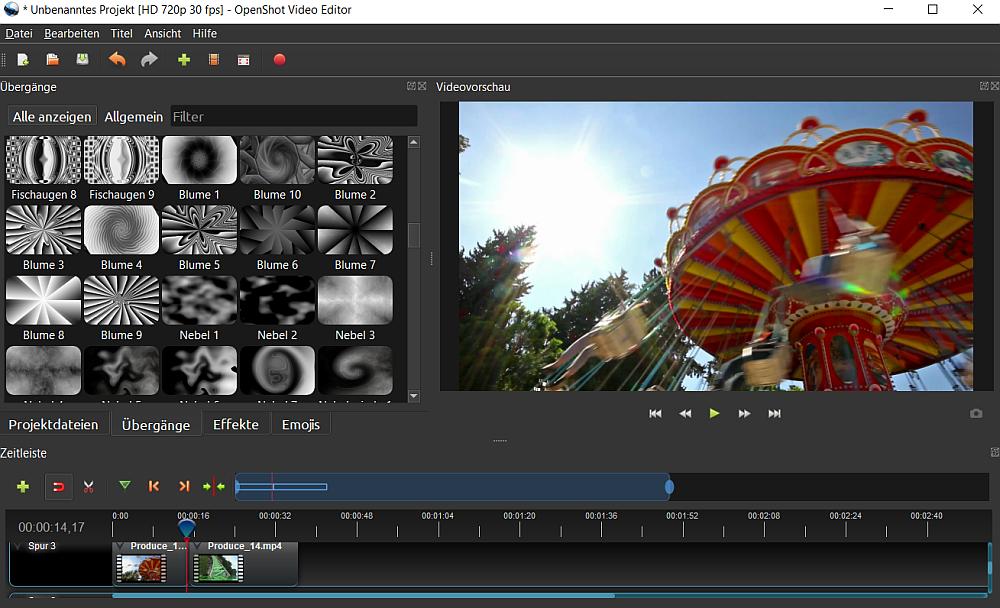 Openshot Interface
