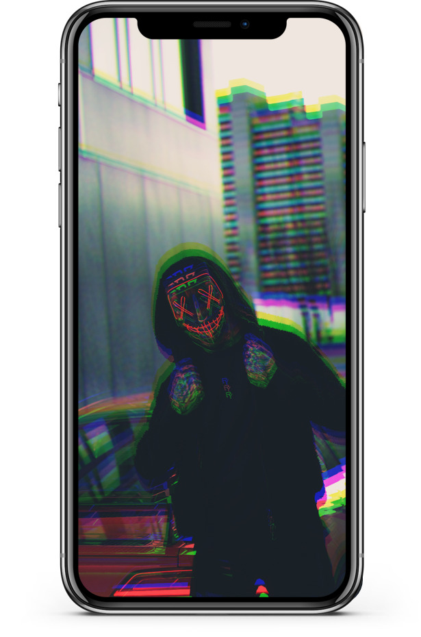 Appliquer la distortion glitch pour votre fond d'écran stylé