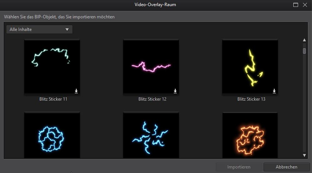 Sticker und Overlays für Video-Intros
