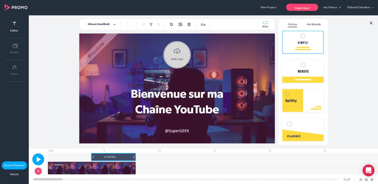 Promo Interface