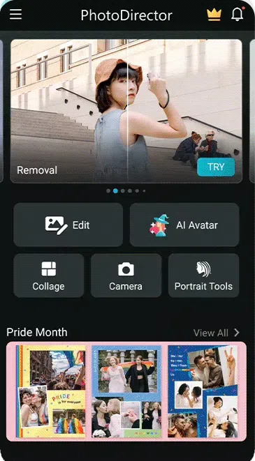 PhotoDirector - Crea un Collage con tus imágenes