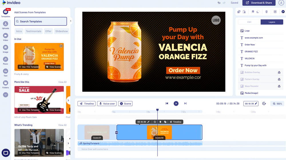 InVideo Interface