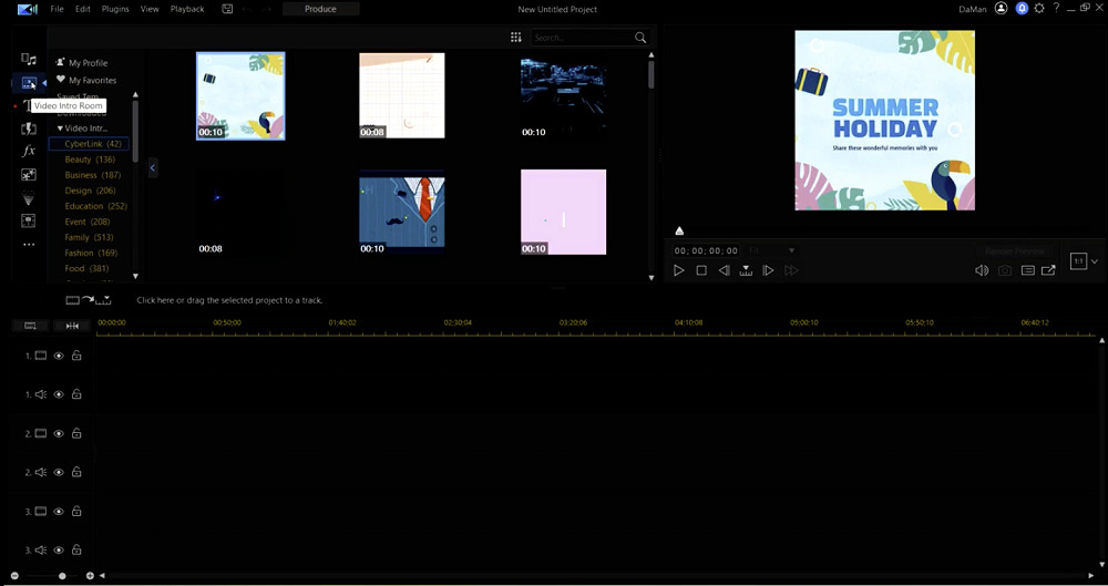PhotoDirector - Video Intro Room