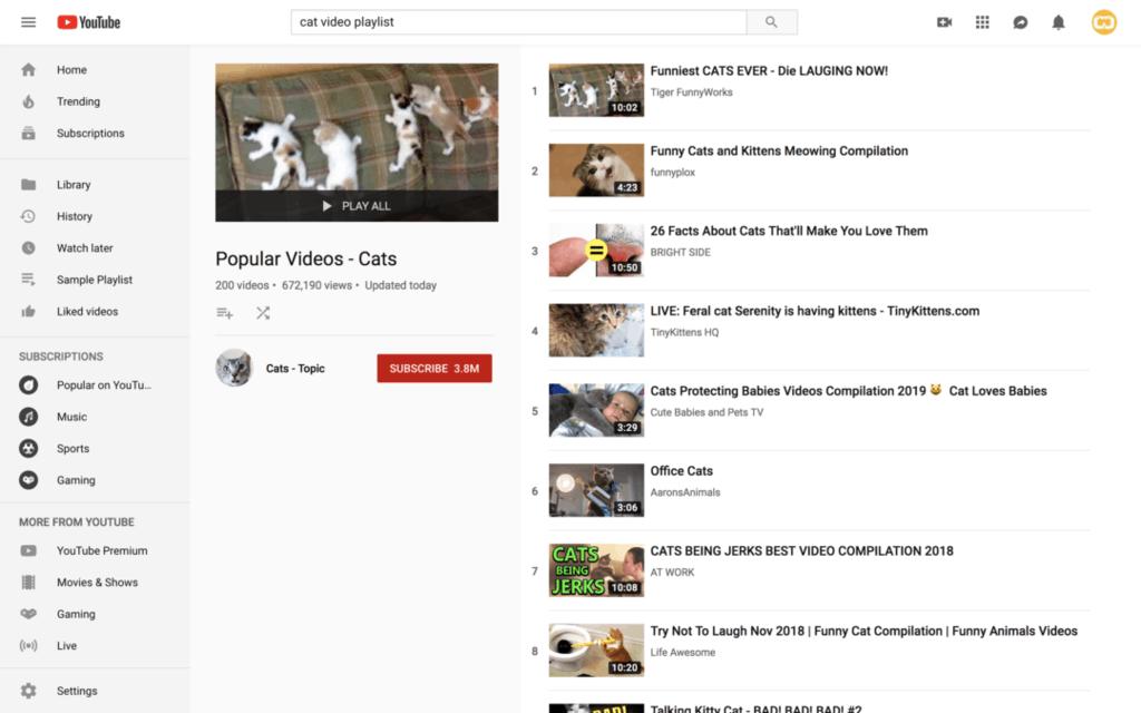 YouTube-Playlist