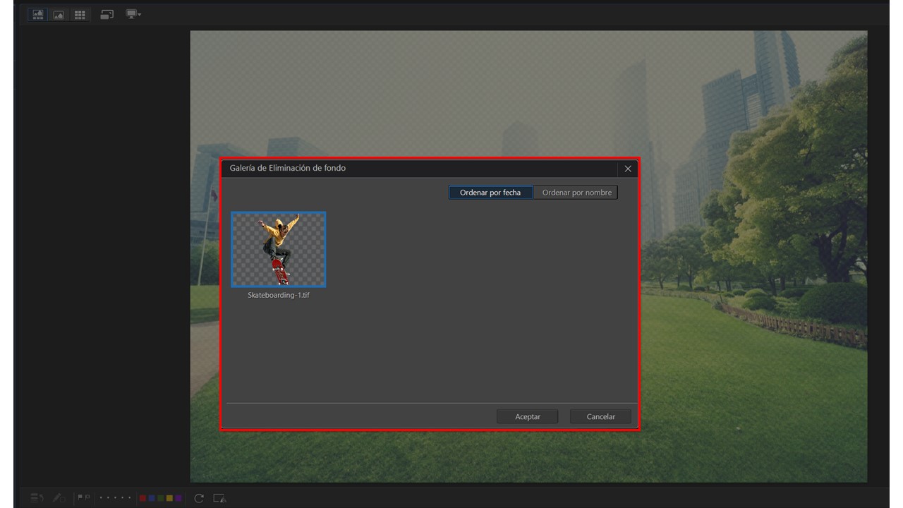 PhotoDirector Interface - Fondo Eliminar