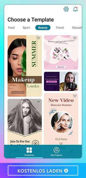 Promeo - Marketing Videos und Grafiken mit Vorlagen erstellen