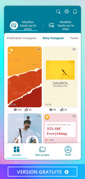 Promeo - Meilleurs templates pour instagram