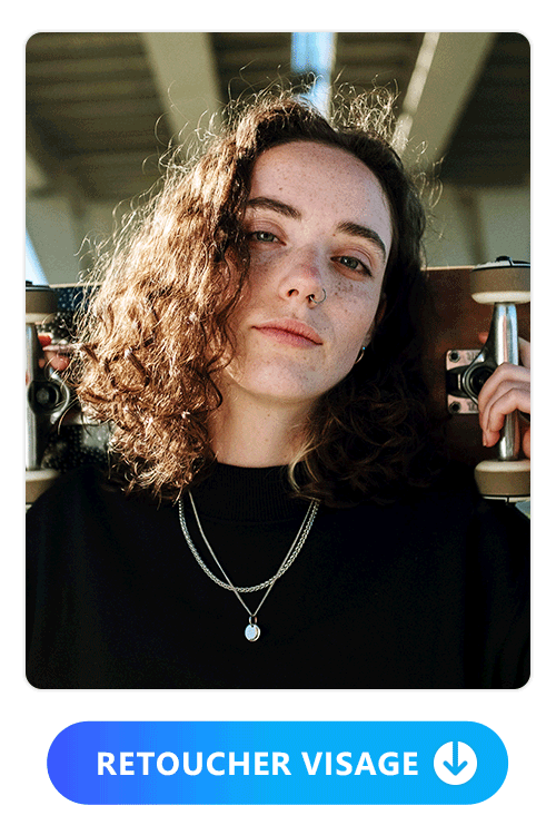 PhotoDirector - Application retouche photo visage gratuite - Enlever les boutons