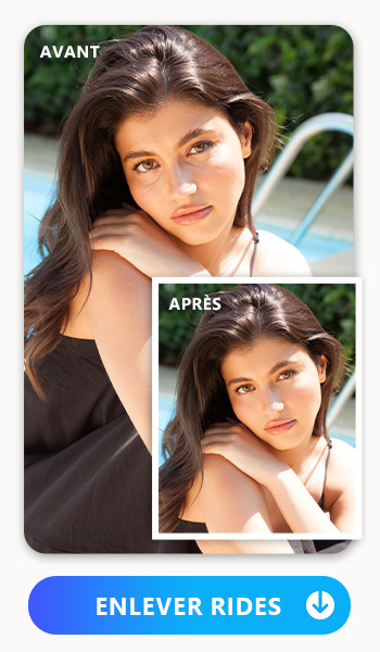 PhotoDirector - Application retouche photo visage gratuite - Enlever cernes des yeux