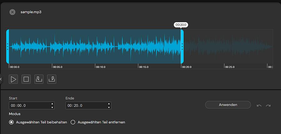 MyEdit - mp3 schneiden