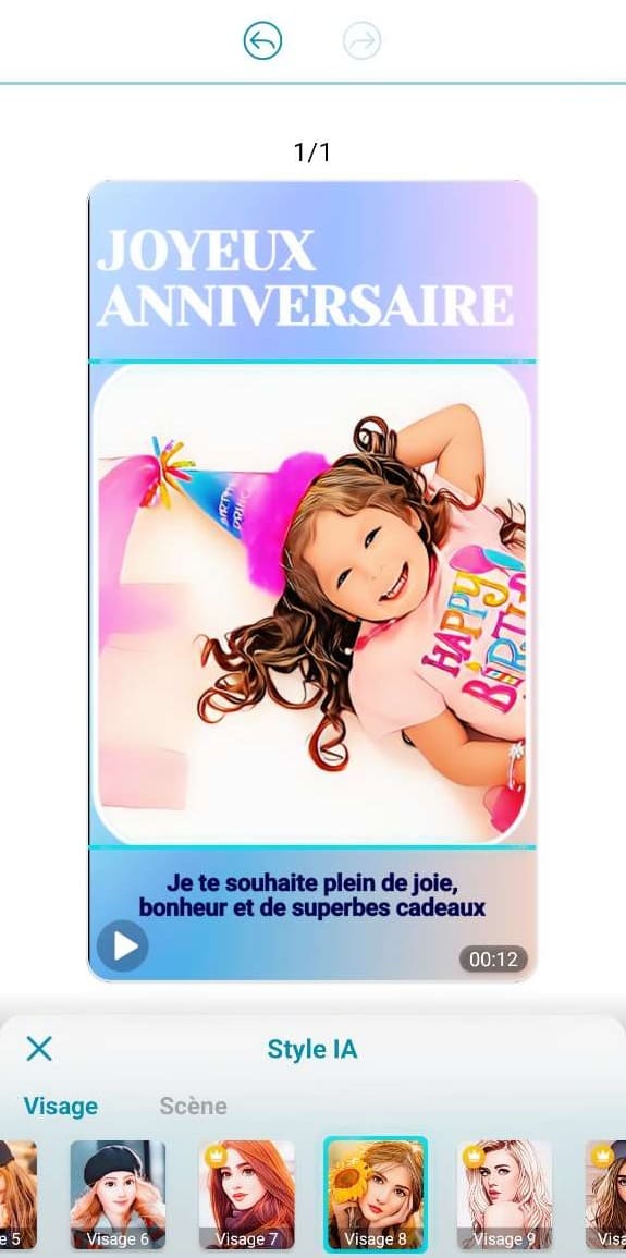 comment creer une carte d'anniversaire virtuelle pour Whatsapp