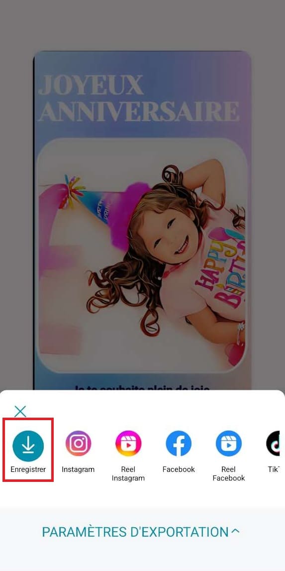 comment creer une carte d'anniversaire virtuelle pour Whatsapp