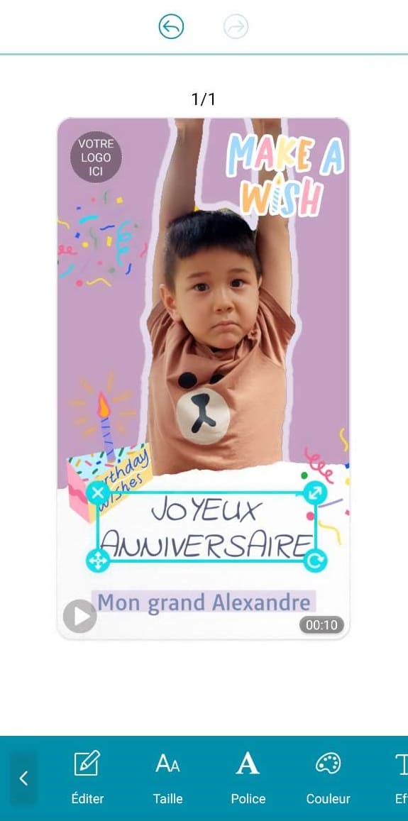 Créer une carte d'anniversaire animée gratuite musicale